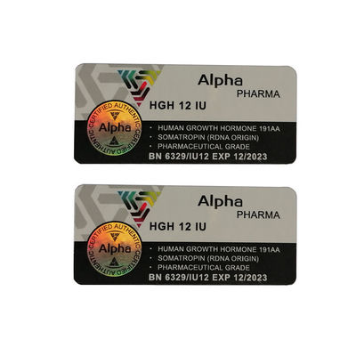La bottiglia di Matte Varnishing 5ml identifica l'autoadesivo del marchio dell'ologramma di 18x42mm