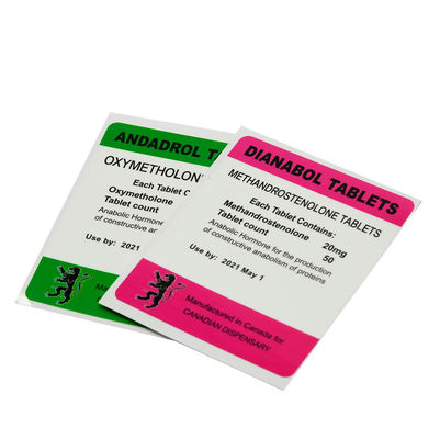 larghezza Vial Labels Fake Resistant steroide farmaceutico di 70mm