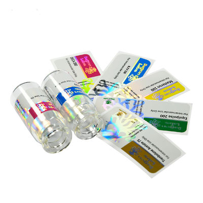 Anti etichette della bottiglia del contagoccia della falsificazione 10ml, etichette adesive dell'autoadesivo di lunghezza di 6cm