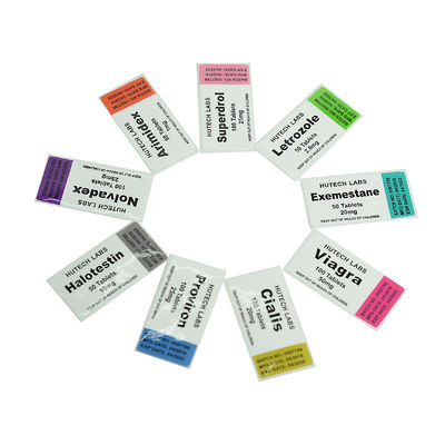 Forte ologramma adesivo 10ml Vial Labels For Primobolan 100mg/Ml di 25x60mm