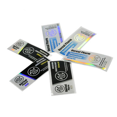 Forte ologramma adesivo 10ml Vial Labels For Primobolan 100mg/Ml di 25x60mm