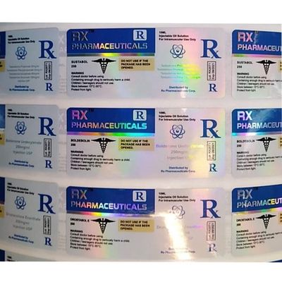 Pantone termoresistente colora le etichette farmaceutiche della bottiglia per l'iniezione degli steroidi