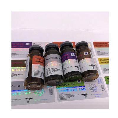 Autoadesivi dell'etichetta del farmaco di colore di CMYK, autoadesivi olografici del vinile della prova di olio