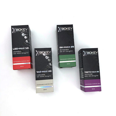 colore d'imballaggio di Pantone del contenitore di bottiglia di 350gsm Art Paper 10ml per medicina