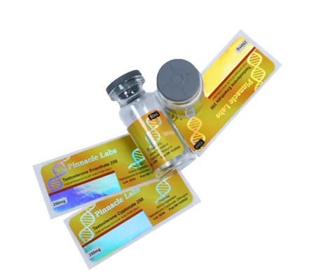 Medicina lucida della laminazione 10ml Vial Labels Hologram Security For dell'OEM