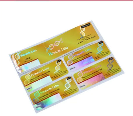 Medicina lucida della laminazione 10ml Vial Labels Hologram Security For dell'OEM