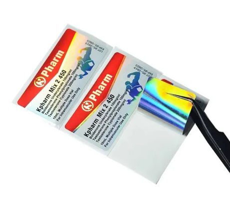 Medicina lucida della laminazione 10ml Vial Labels Hologram Security For dell'OEM