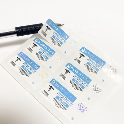 Il PMS colora Vial Labels steroide, anti falsificazione Vial Labels farmaceutico