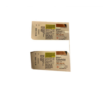 Laminazione lucida piccolo Vial Labels Adhesive For Testosterone del ODM