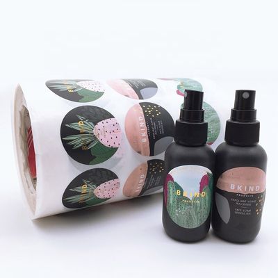 Prodotti di vetro biodegradabili di cura di Vial Labels Printable For Beauty di colore di Pantone