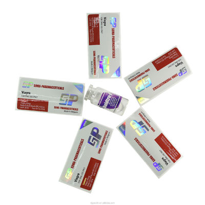 Anti vetro di stampa falso Vial Labels For Medicine Bottle di 30x84mm