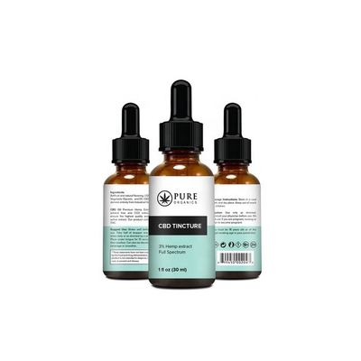 Carta Vial Labels di vetro, etichetta del vinile della bottiglia di Cbd di stampa offset