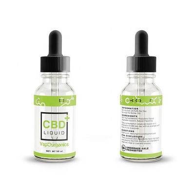 Carta Vial Labels di vetro, etichetta del vinile della bottiglia di Cbd di stampa offset