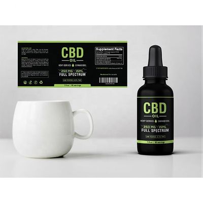 Matte Lamination Glass Vial Labels autoadesivo per la bottiglia di olio per capelli