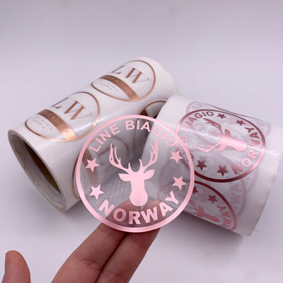 Anti autoadesivo trasparente ultravioletto del vinile del PVC dell'OEM con Rose Gold Foil Stamping