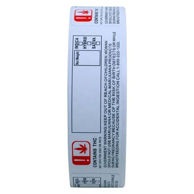 Autoadesivi su ordinazione della stagnola di oro di larghezza di RoHS 70mm per la bottiglia del contagoccia 10ml