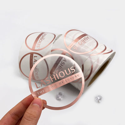 Anti Rose Gold Foil Stickers Strong adesivo impresso ultravioletto di iso
