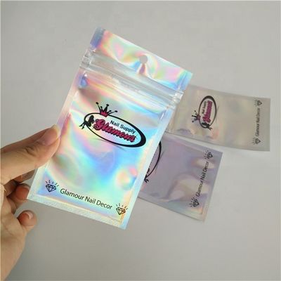 Sacchetto di timbratura caldo del foglio di alluminio della borsa a chiusura lampo del foglio di alluminio di colore di CMYK