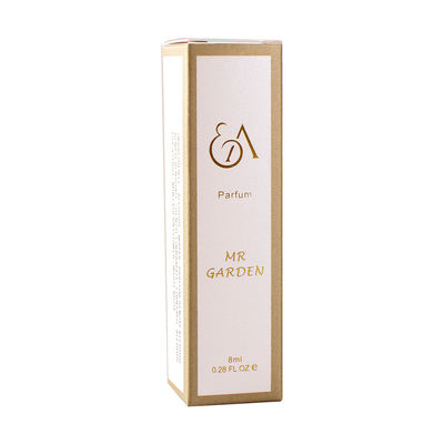 L'oro sventa il contenitore di carta cosmetico di alto cartone di 105mm per la bottiglia di profumo dell'olio essenziale