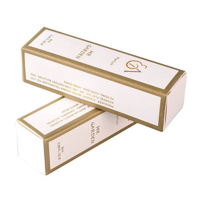 L'oro sventa il contenitore di carta cosmetico di alto cartone di 105mm per la bottiglia di profumo dell'olio essenziale