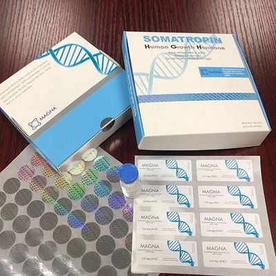 Contenitori riciclabili di ormone di Vial Labels For Human Growth di vetro della stagnola d'argento di 40x18mm
