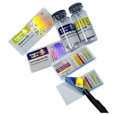 Etichette impermeabili di carta della bottiglia 10ml del laser, ampie etichette dell'autoadesivo della bottiglia di 60mm