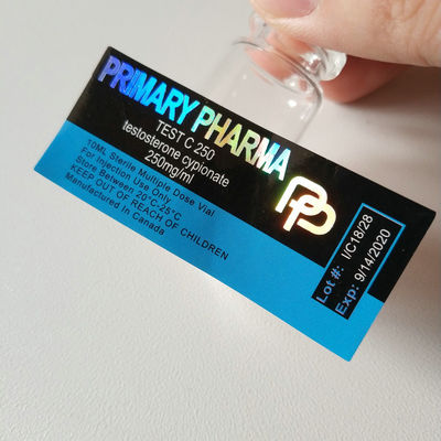 Grado d'argento Vial Labels steroide di Pharma della stagnola di oro