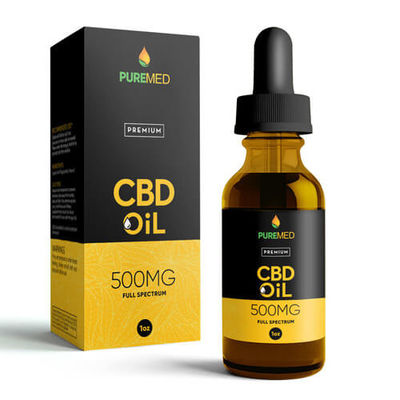 contenitori impressi su ordinazione di pacchetto dell'olio di canapa del cBD del cartone 300gsm con stampa variopinta