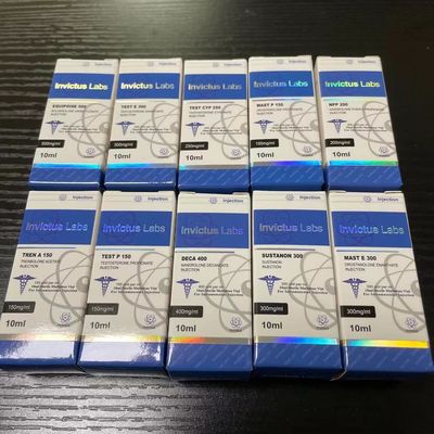 Scatole d'imballaggio d'argento della stagnola 10ml 20ml Steriod dell'ologramma con il film luminoso di lucentezza