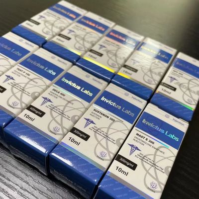 Scatole d'imballaggio d'argento della stagnola 10ml 20ml Steriod dell'ologramma con il film luminoso di lucentezza